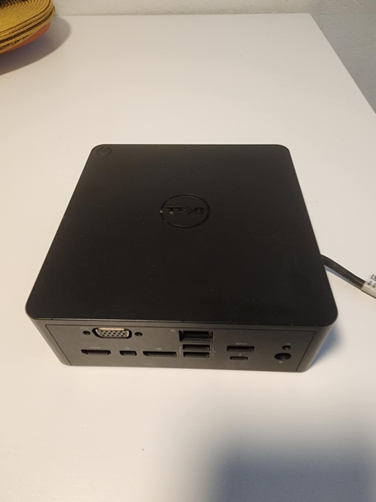 Docking Station ( Device to connect two or three monitors ). Dell K16A Thunderbolt Dock USB Type-C HDMI, DisplayPort. Thunderbolt & VGA. Nothing wron