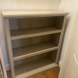 3-Shelf Wood Bookcase