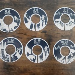 Baby Closet Size Dividers - Woodland Nursery Closet Dividers for Baby Clothes