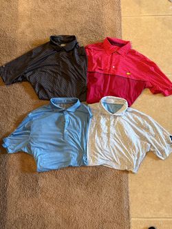 4 Men's Golf Polo Shirts