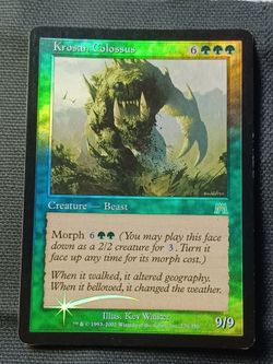 Magic the gathering, onslaught, foil krosan colossus