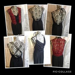 Retro backless dress with vest size 10/11 - versatile!