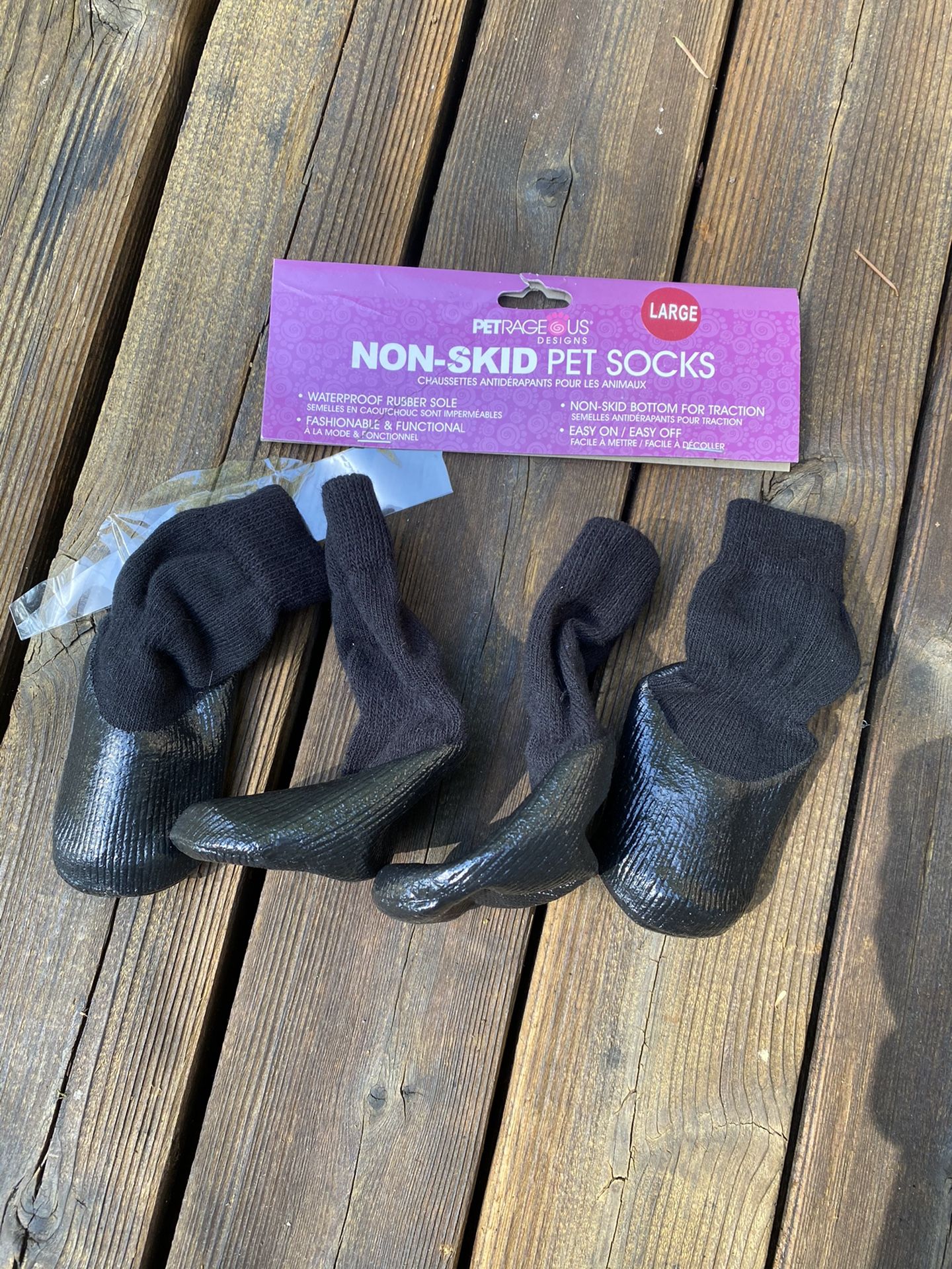 Large Non-Skid Dog Socks