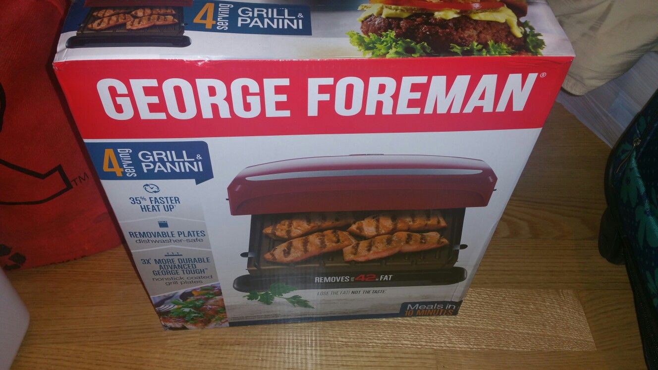 George Forman grill and panini maker