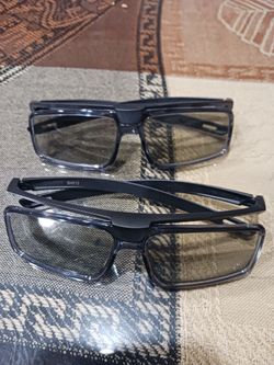 3D Glasses Pair – Black Frames