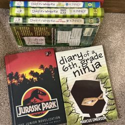 Diary Of A Wimpy Kid Books And Jurassic Park