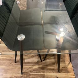 Glass Top Table 