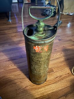 Brass fire extinguisher