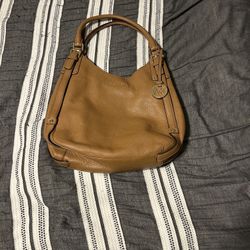 Michael Kors Brown Leather Hobo Bag
