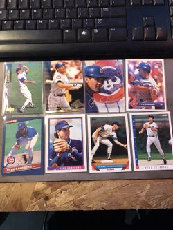 Ryne sandberg assorted baseball cards
