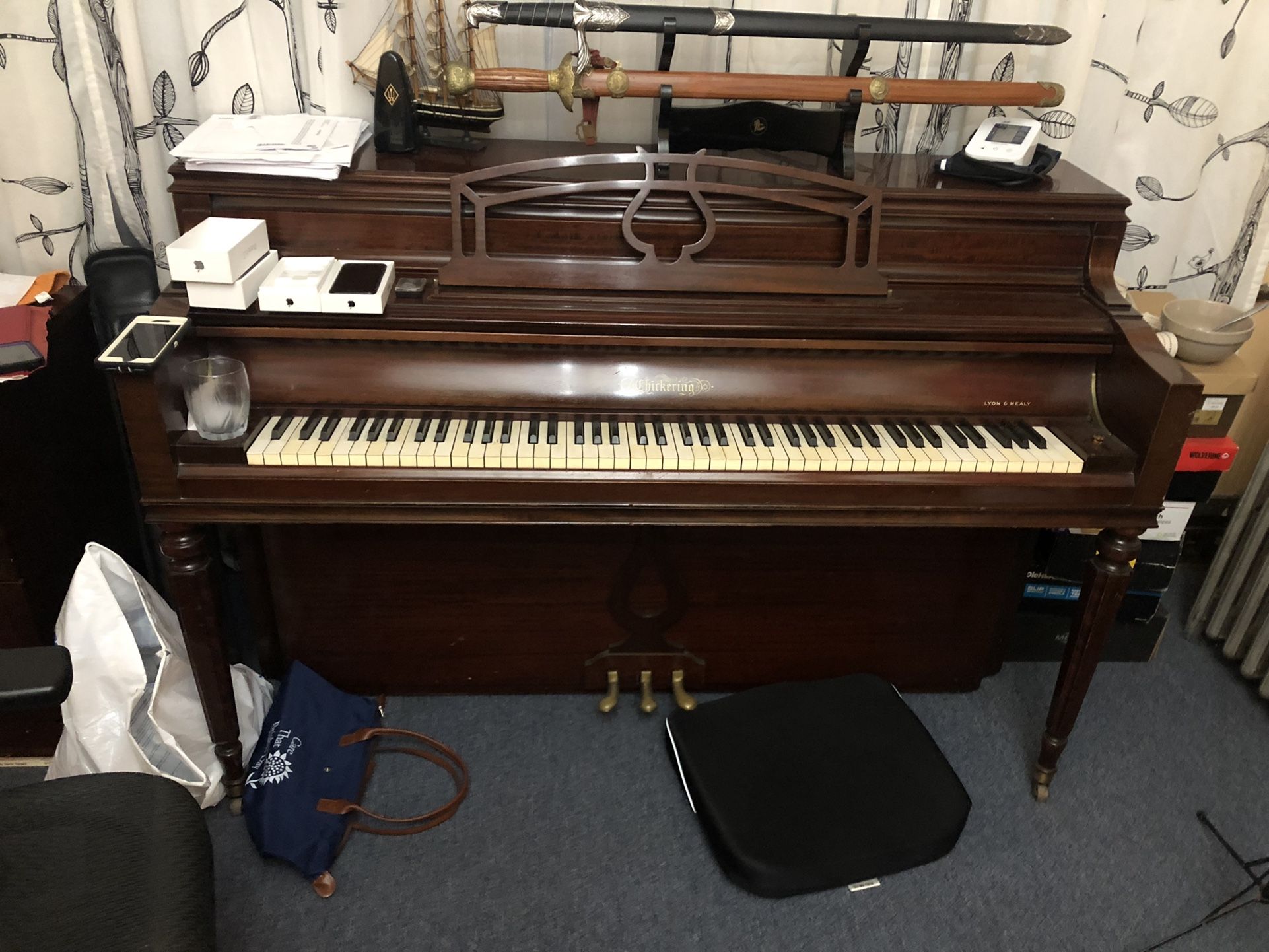 Chickering Console 1963 Upright Piano