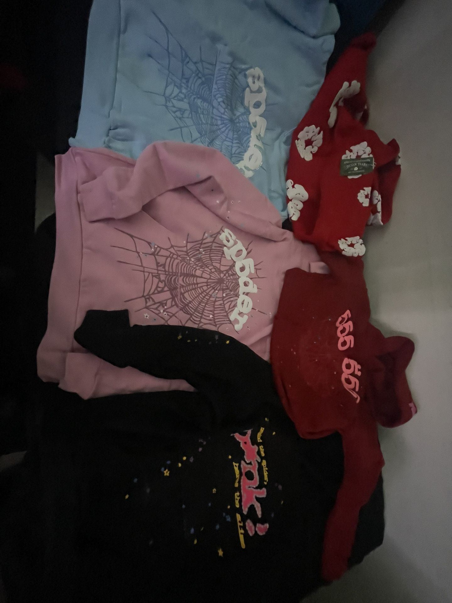 1 Denim tears 4 Sp5der hoodies/ NEGOTIATING PRICES