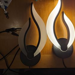 Set Of Flame Wall Lamps