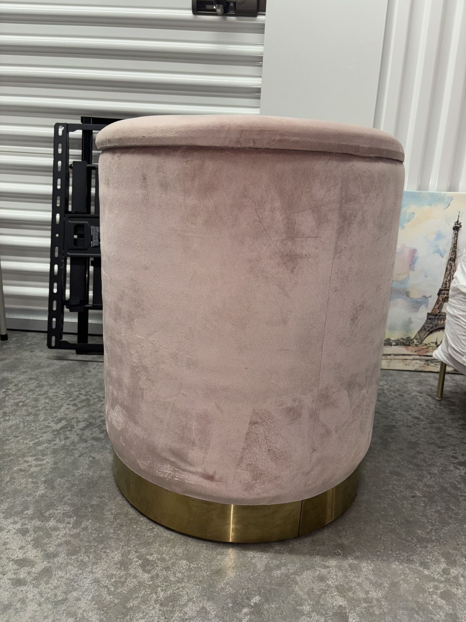 Pink Ottoman Storage 