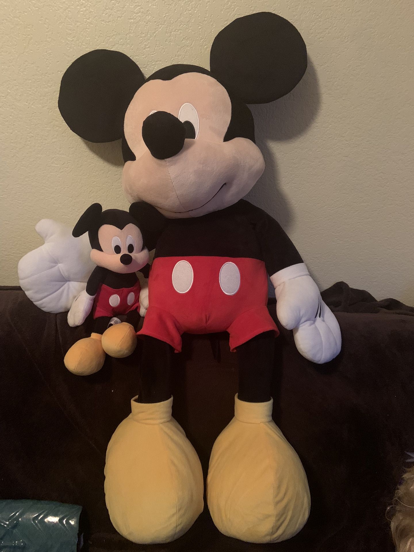 Large Mickey Mouse With Small Mickey Mouse