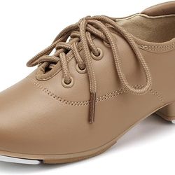 Sansha T-World Tap Shoes For Girls Or Boys. Size 15M Tan
