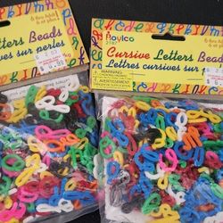Cursive Letters  Beads Both For $6