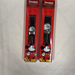 2 New Disneyland Disney Watches Micky Mouse
