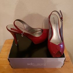 Red Guess 5" Heels 