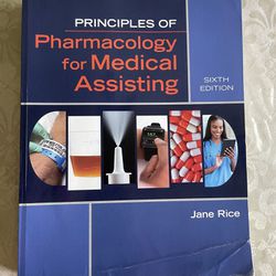 Pharmacology for medical assisting book