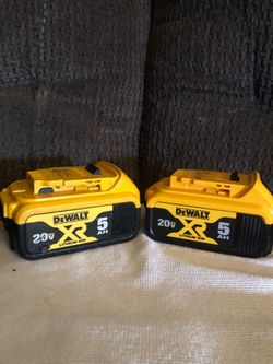 Dewalt 5ah XR batteries