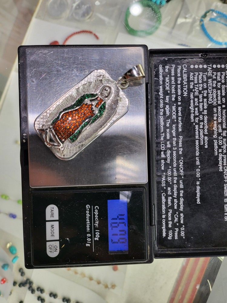 SILVER 9.25 PENDANT VIRGEN