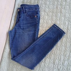 Old Navy Super Skinny Mid-Rise Medium Wash Jeans Sz 6
