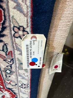 9x12 feet vintage handmade wool rug