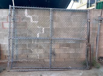 GUC (2) Chain Link Fence Sections (Each is 9FT Wide x 82” Tall) - $180 for both