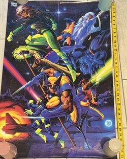 Vintage 1994 Marvel Comics X-Men Mail Only Poster #2581 22" x 34" Rare!