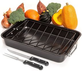 Ernesto Roasting Pan with Rack - New! 2 Available