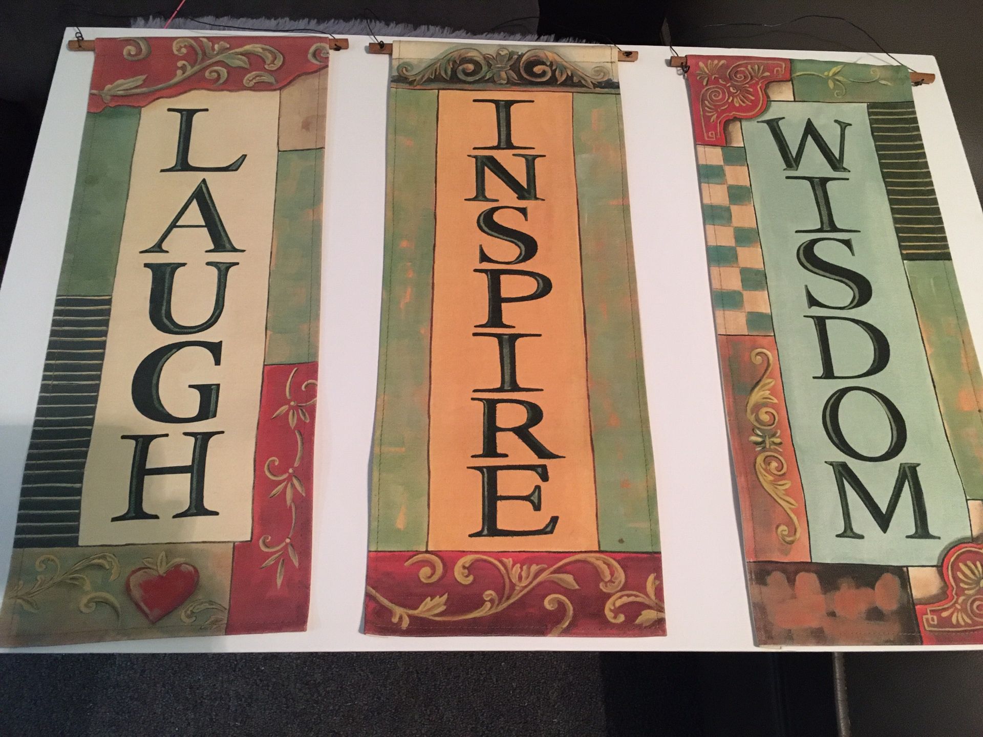 3 separate Canvas Wall Hangings $10 for all 3