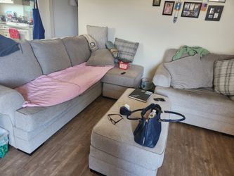 2 Couches and ottoman
