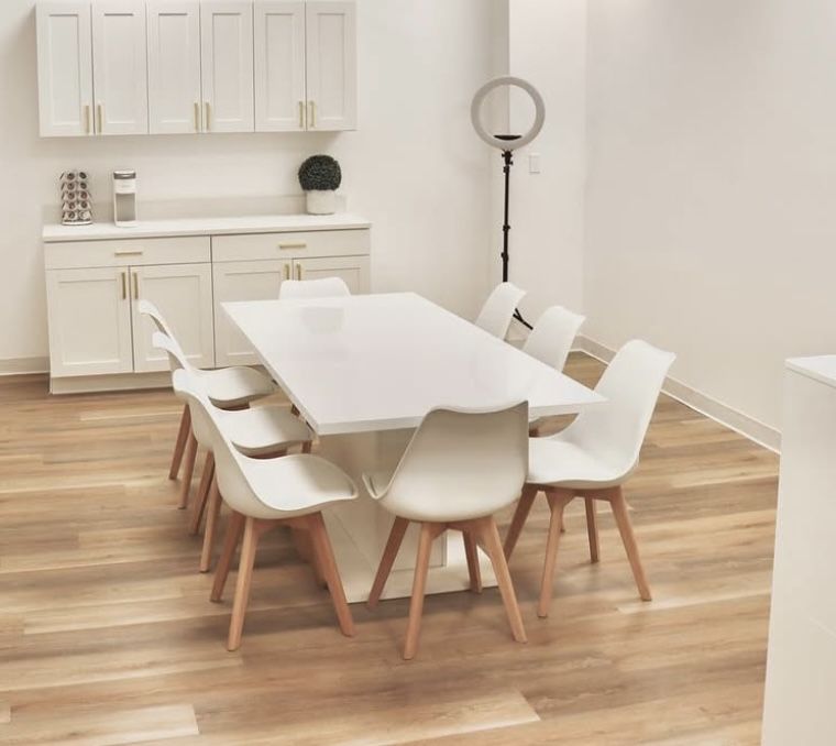 White Gloss Table