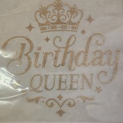 Birthday Queen Rhinestone Transfer