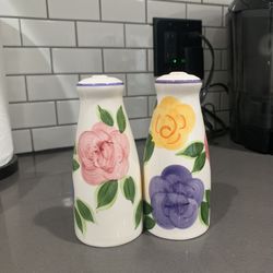 Vintage Floral Salt And Pepper Shakers