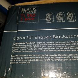 polk tl350 black stone speakers 