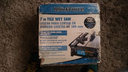 7 in workforce tile wet saw