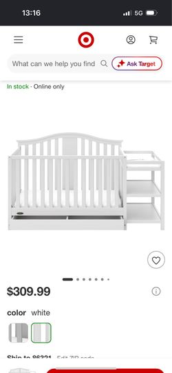 Graco 4-in1 convertible crib with drawers