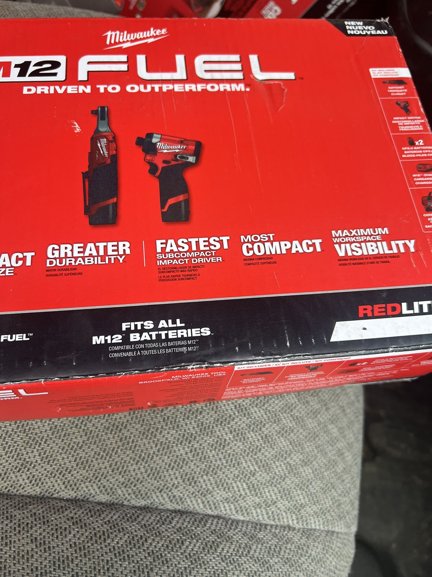 Milwaukee 12v Fast Ratchet With Impact Gun