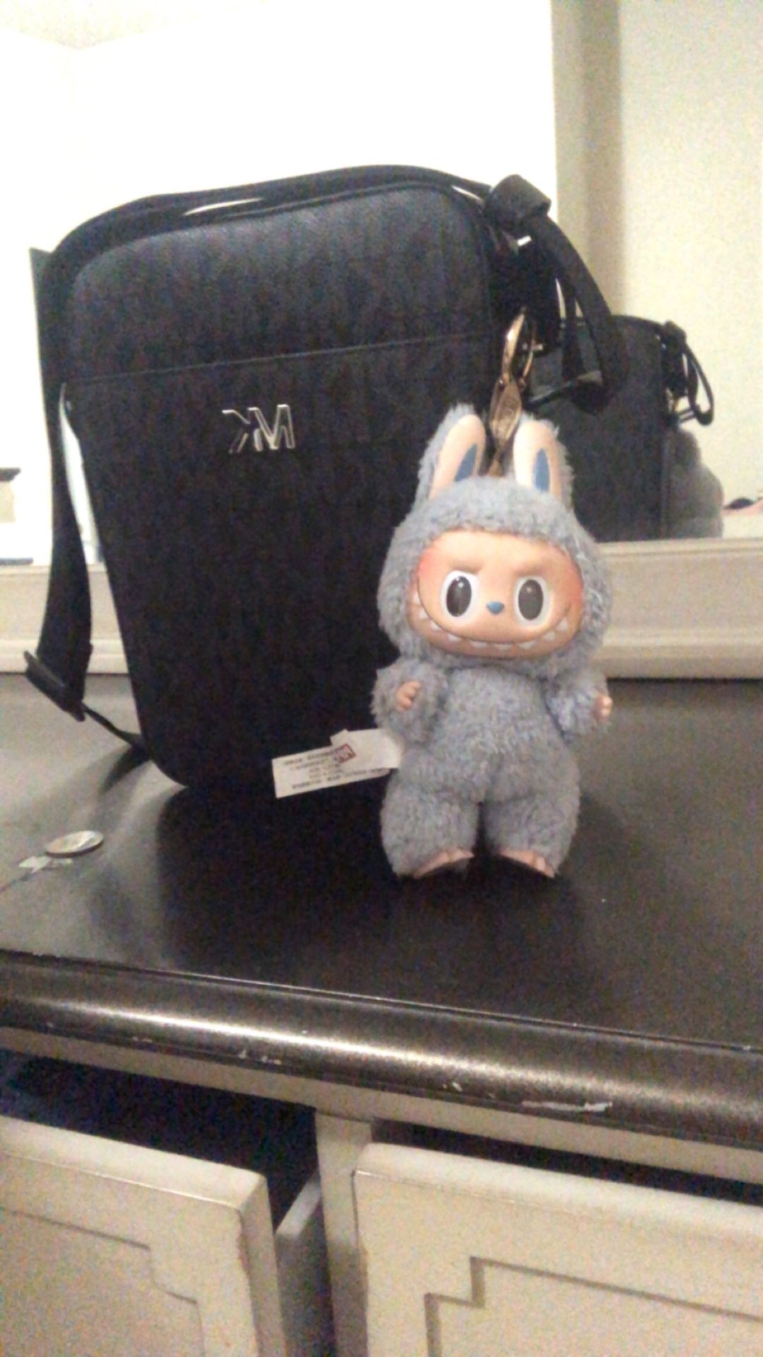 michael kors hand bag plus labubu