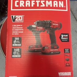 Craftsman V20 Drill And Impact Combo Set