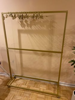 Clothing rack  and 24  hangers