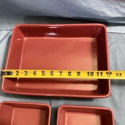 Ceramic bakeware Set of three $15