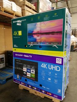 PROMOTION!!!!!! SHARP 65 INCHES 4K SMART UHD HDR AND ROKU!!!!!!!!