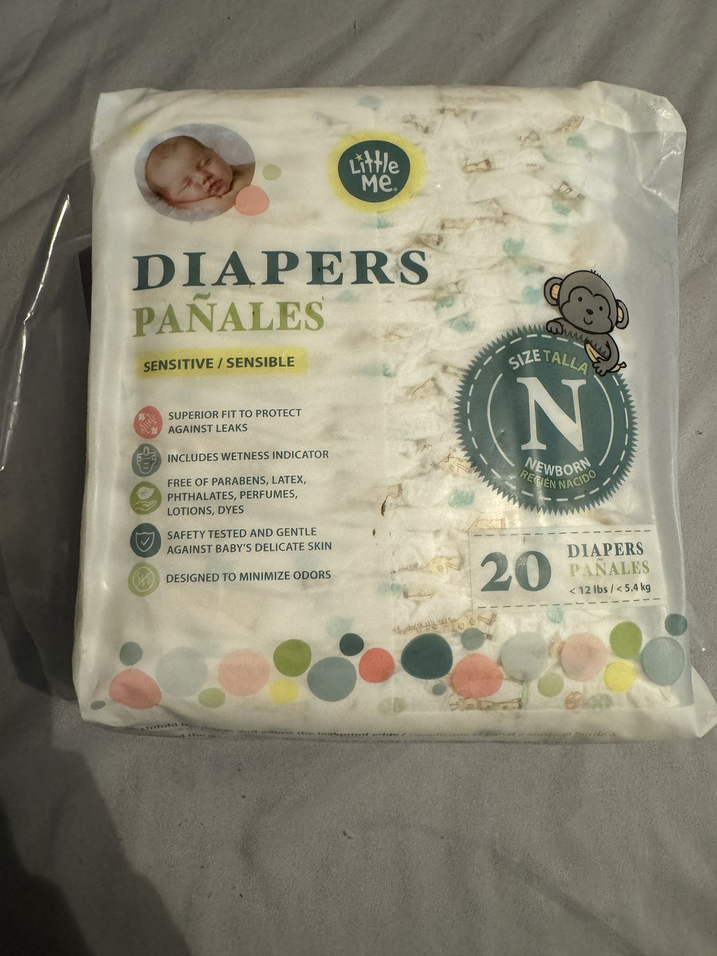 Little Me brand Newborn Diapers