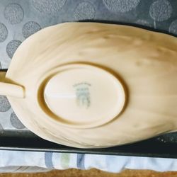 Lennox Leaf Pattern Gravy Or Sauce Boat 