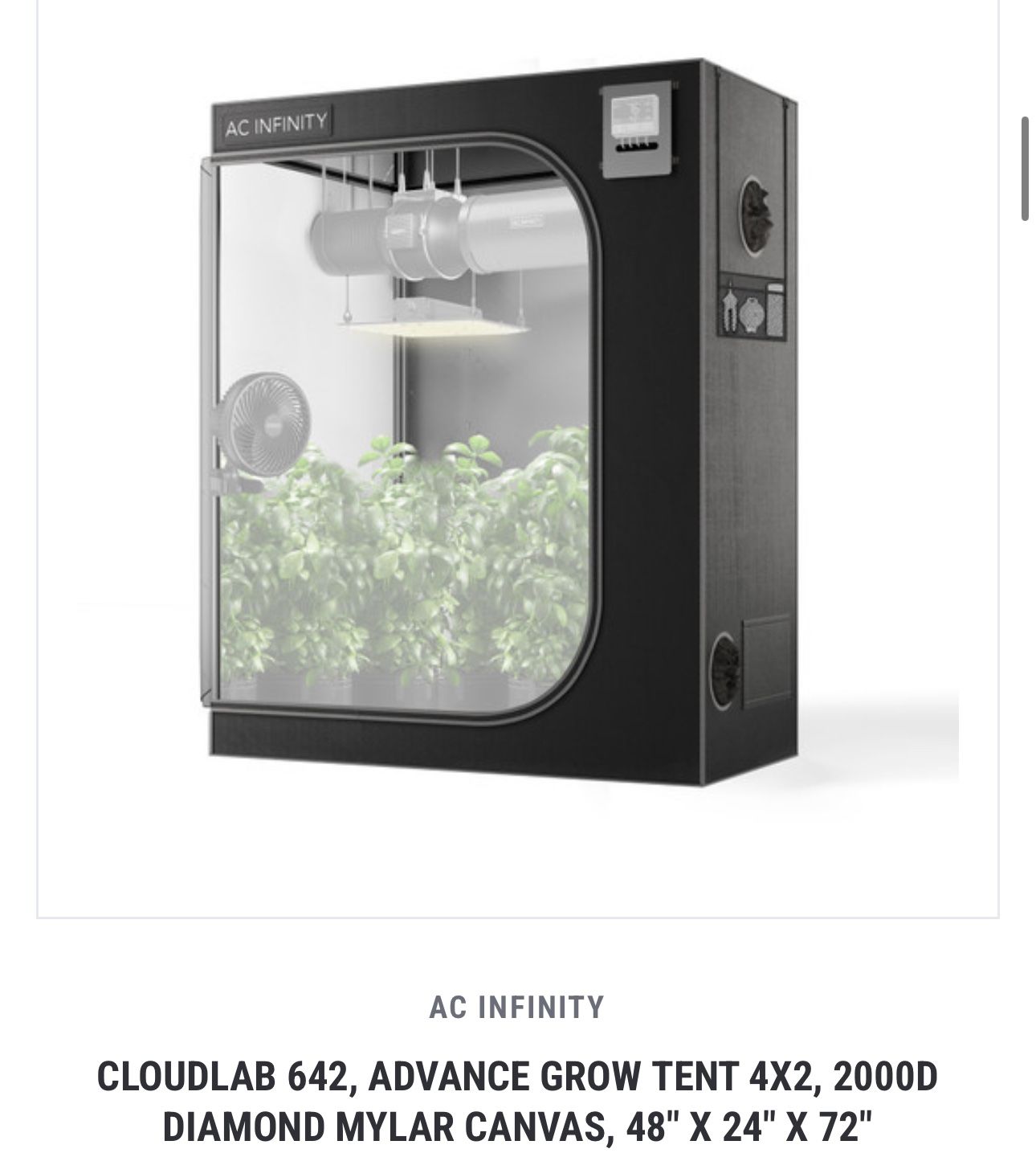 Ac Infinity 4x2 Grow Tent