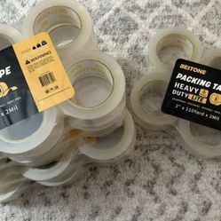 Packing Tape Heavy Duty Lite - 6 Rolls