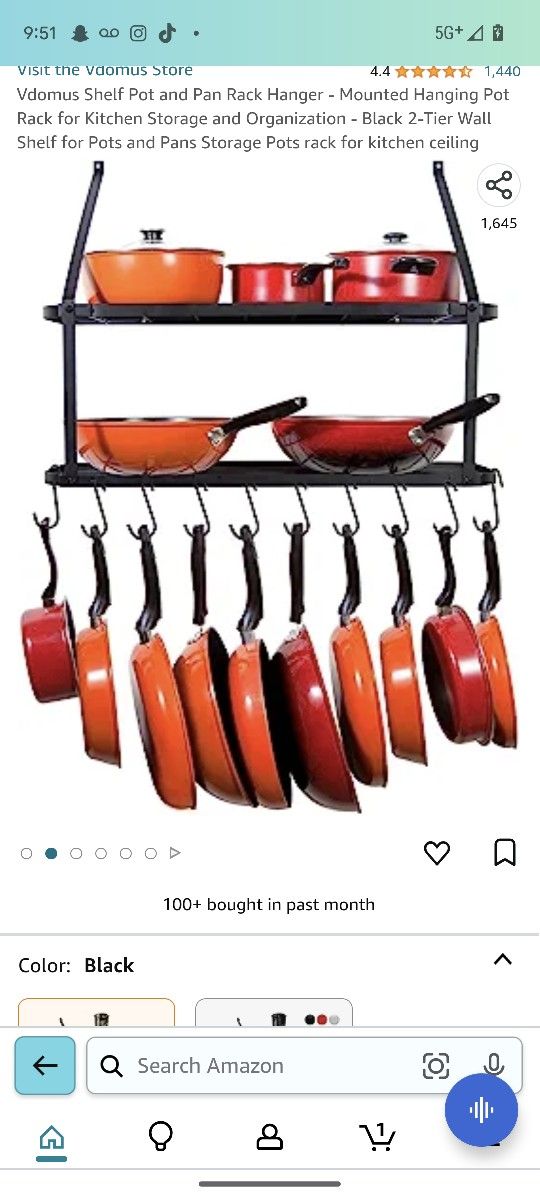 Pots/Skillet Rack Holder